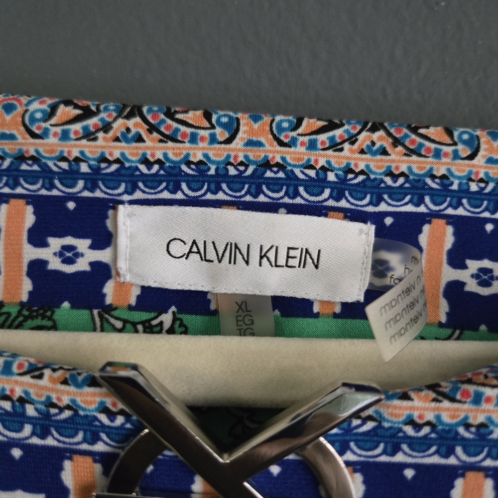 Calvin Klein Multicolor Patchwork Long Sleeve Top - image 2